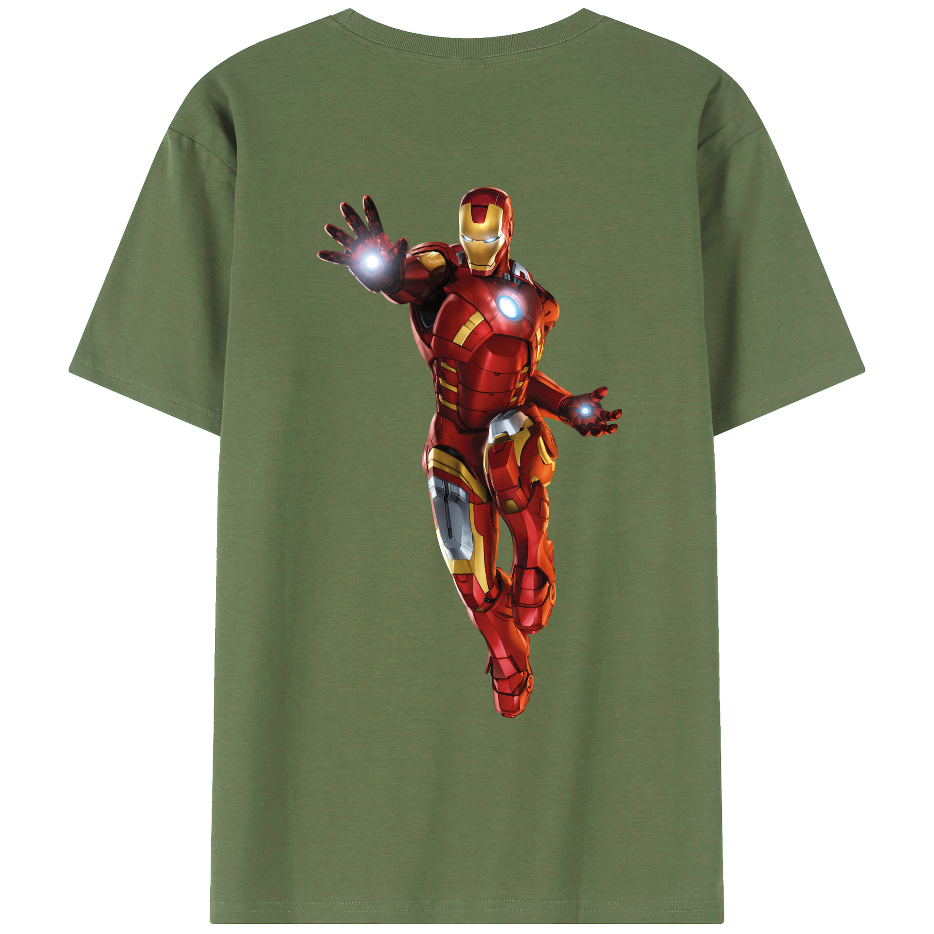 （画像用） アベンジャーズ The Avengers 綿100％ メンズ半袖Tシャツ（バックプリント） 通気性